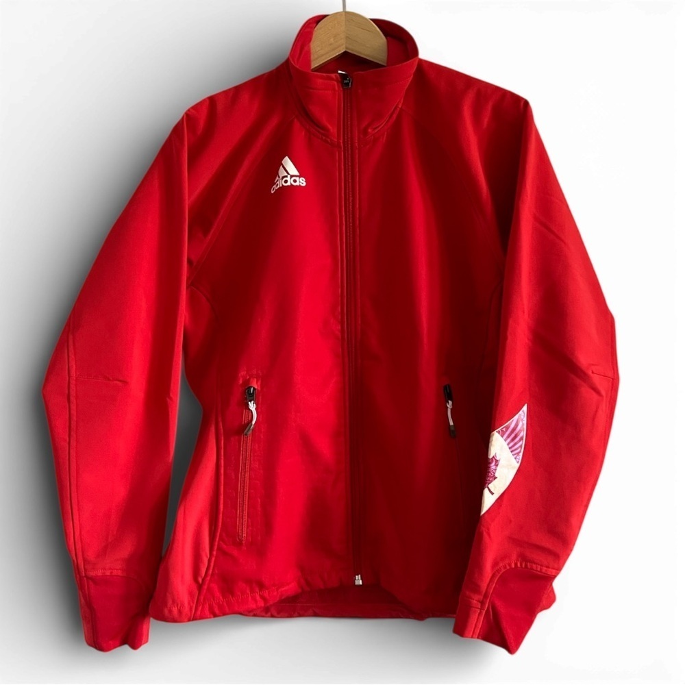 Adidas Team Canada ClimaProof Jacket Red Full Zip | 2010 Vancouver Olympics Era